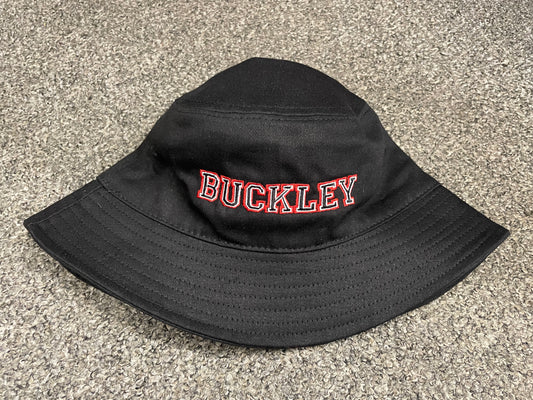 Embroidered Black Bucket Hat