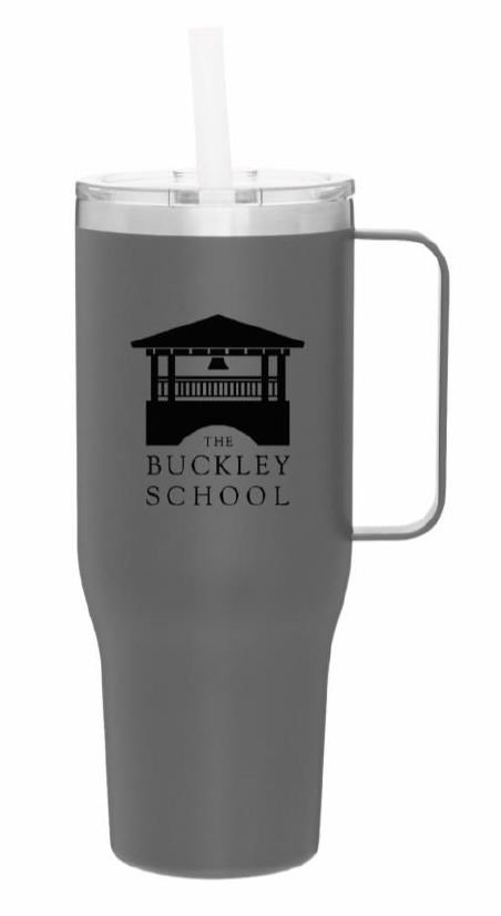 Gray Tumbler with Handle