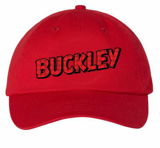 Pop Goes the Fair Embroidered Buckley Red Dad Hat