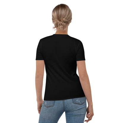 Women's Black T-shirt with Griffin