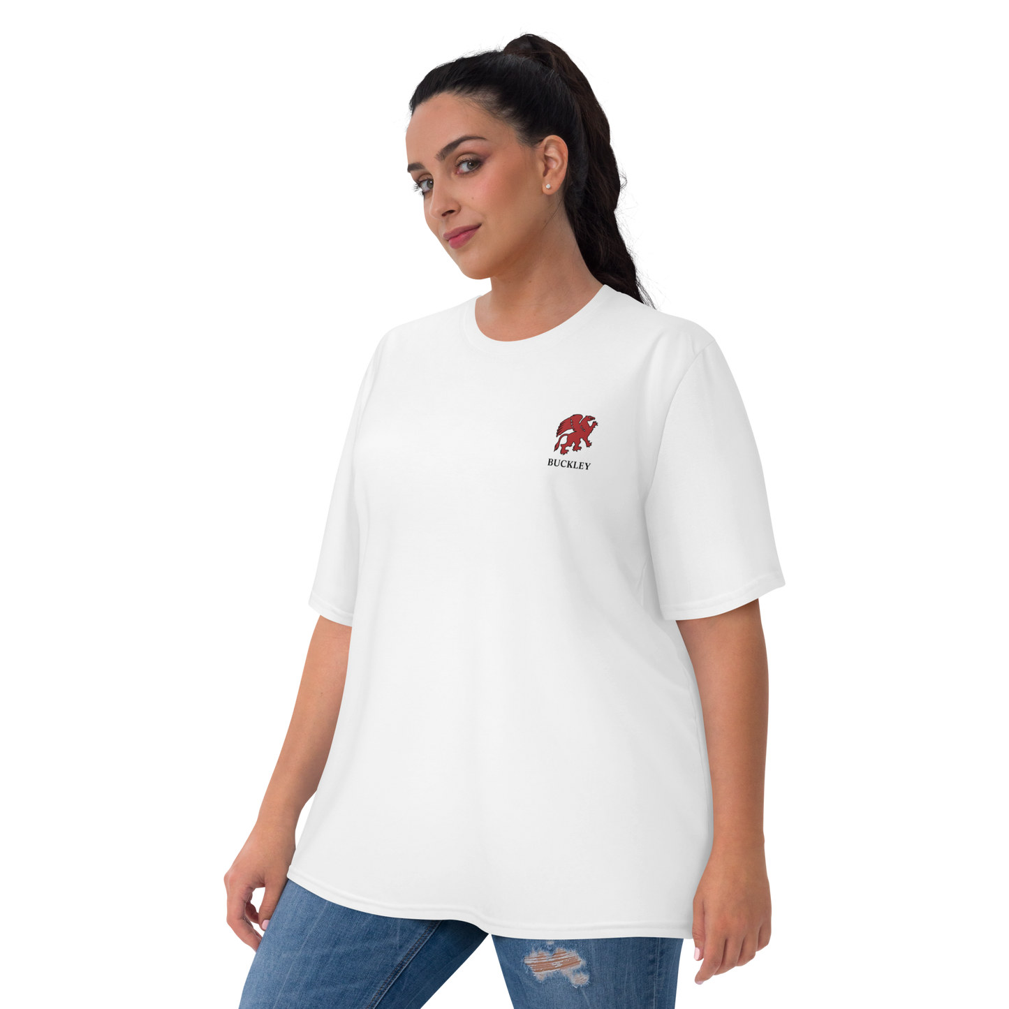 Women's White T-shirt with Griffin